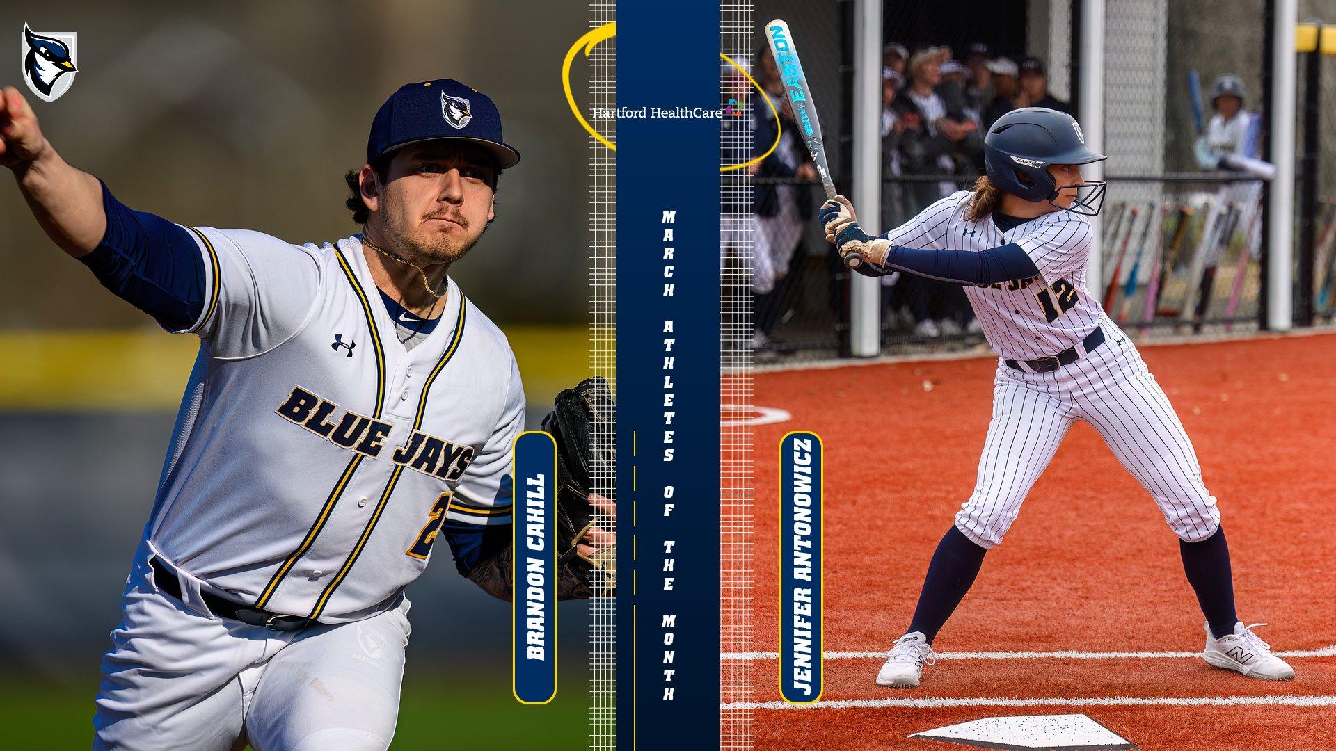 Cahill, Antonowicz Named March HHC Athletes of the Month