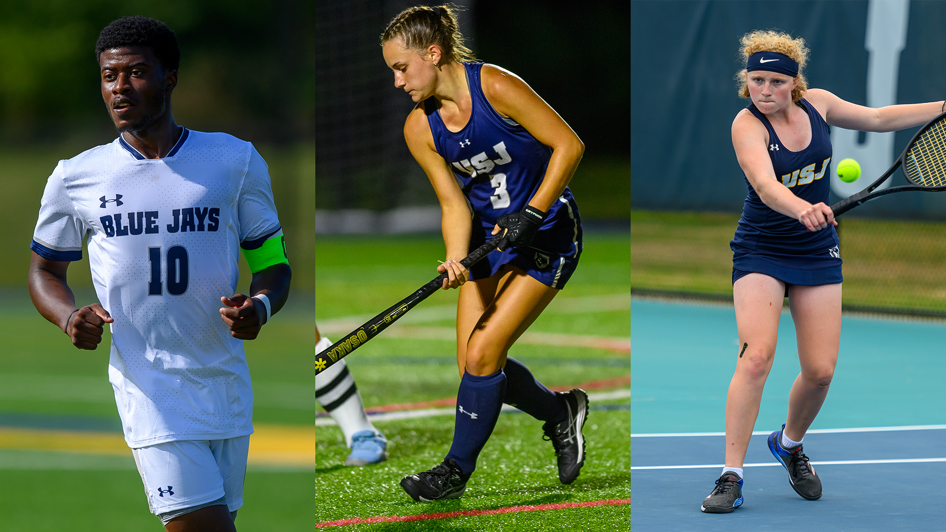Stephens, Kociszewski, Rossetti Named September HHC Athletes of the Month