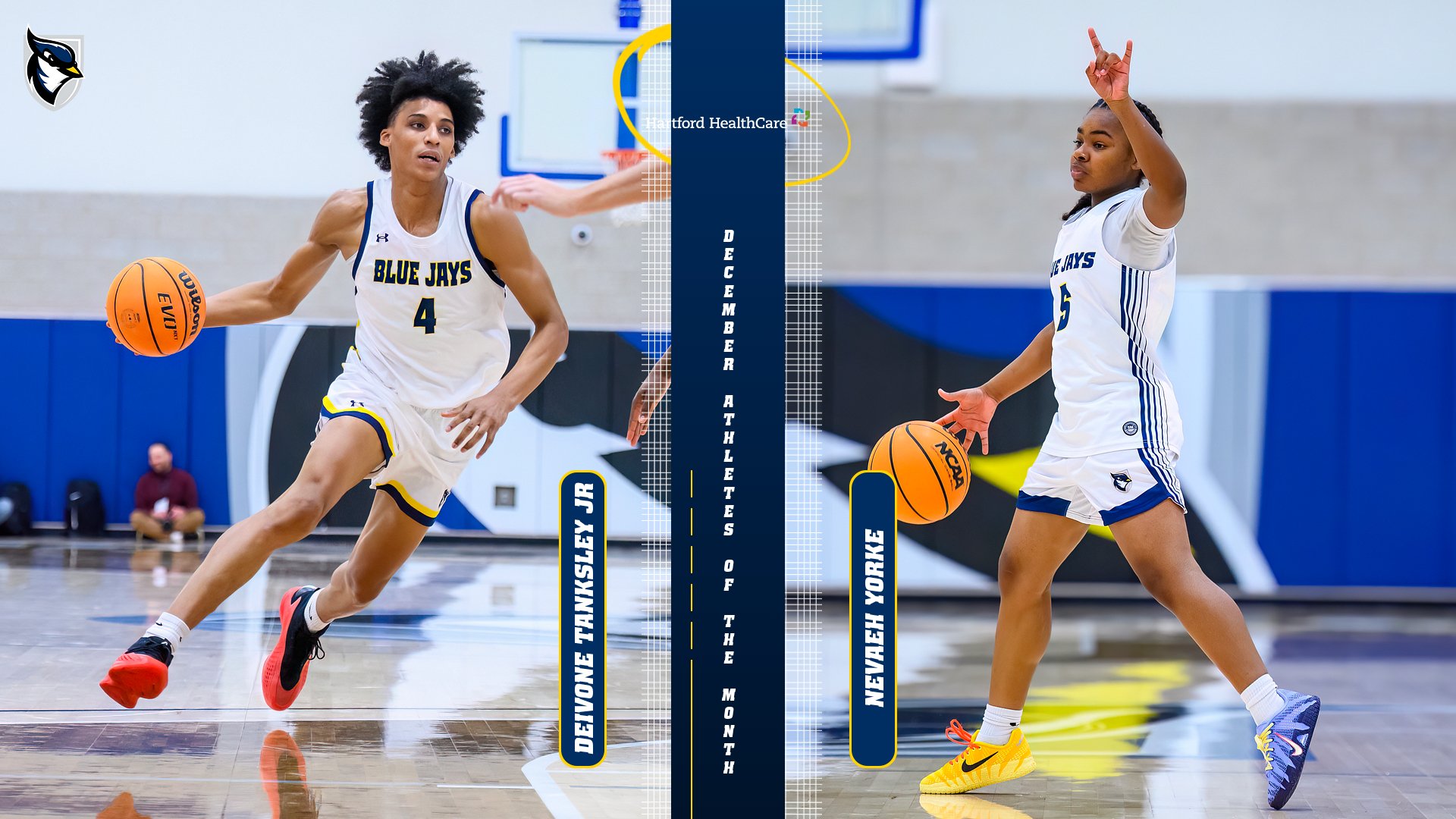 Tanksley Jr., Yorke Named December HHC Athletes of the Month