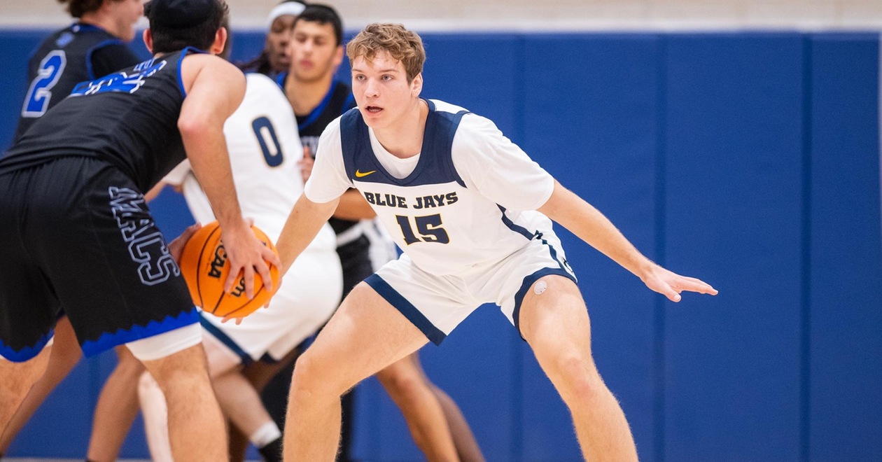 No. 2 Men's Basketball Runs Past Rivier Saturday, 94-52