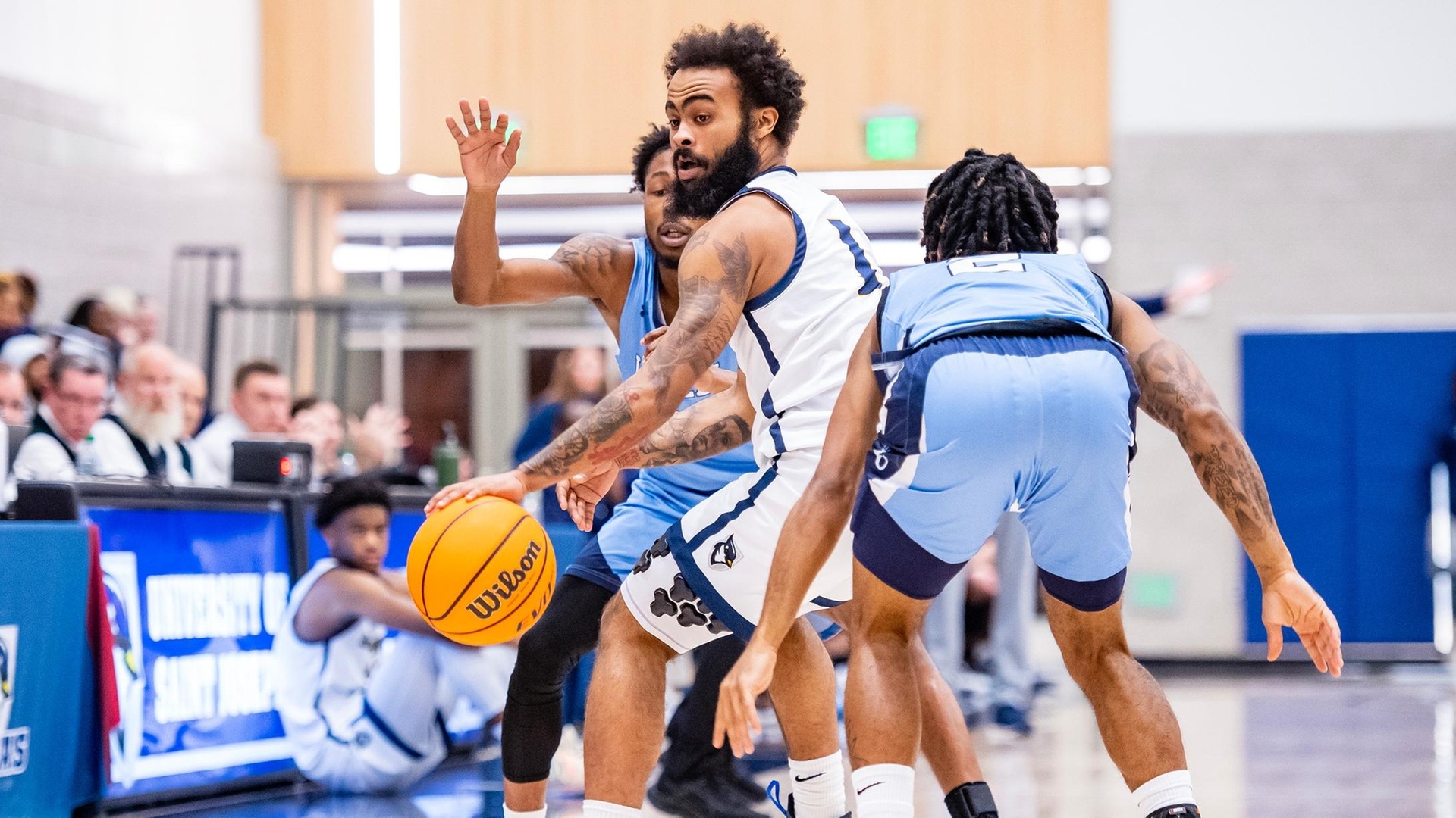Huge Second Half Hoists No. 1 Men's Hoops Over Dean Tuesday, 81-54