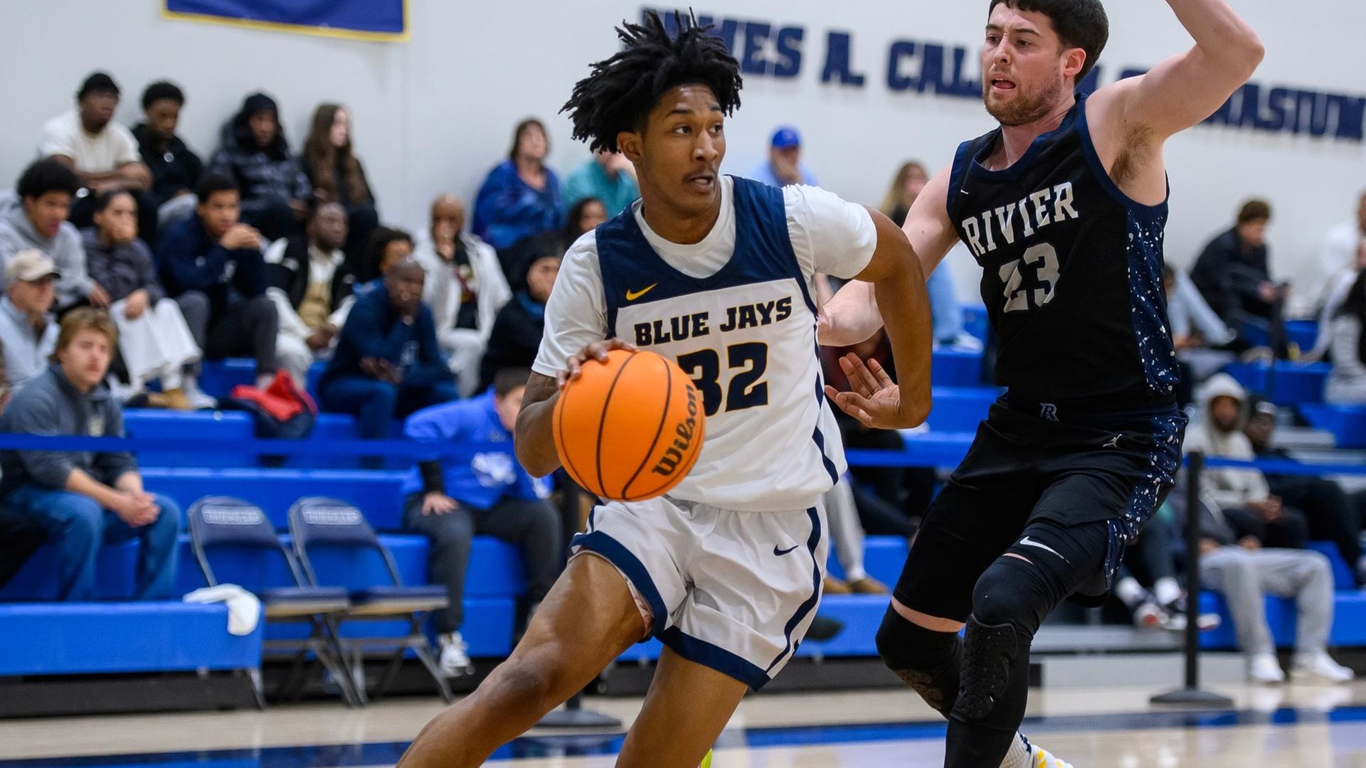 Men's Basketball Takes Down Rivier, 83-63, Advances to GNAC Semifinals