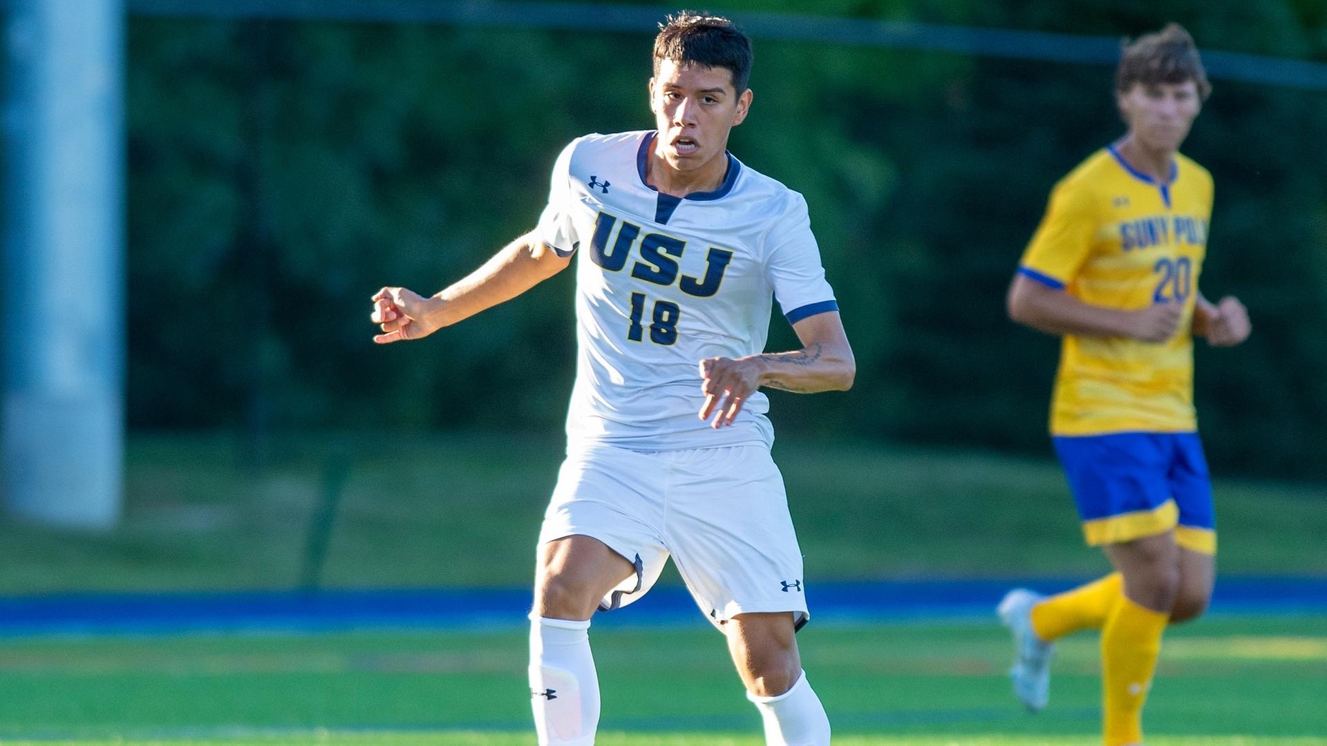 Men's Soccer Held to 1-1 Draw at Norwich to Begin GNAC Play