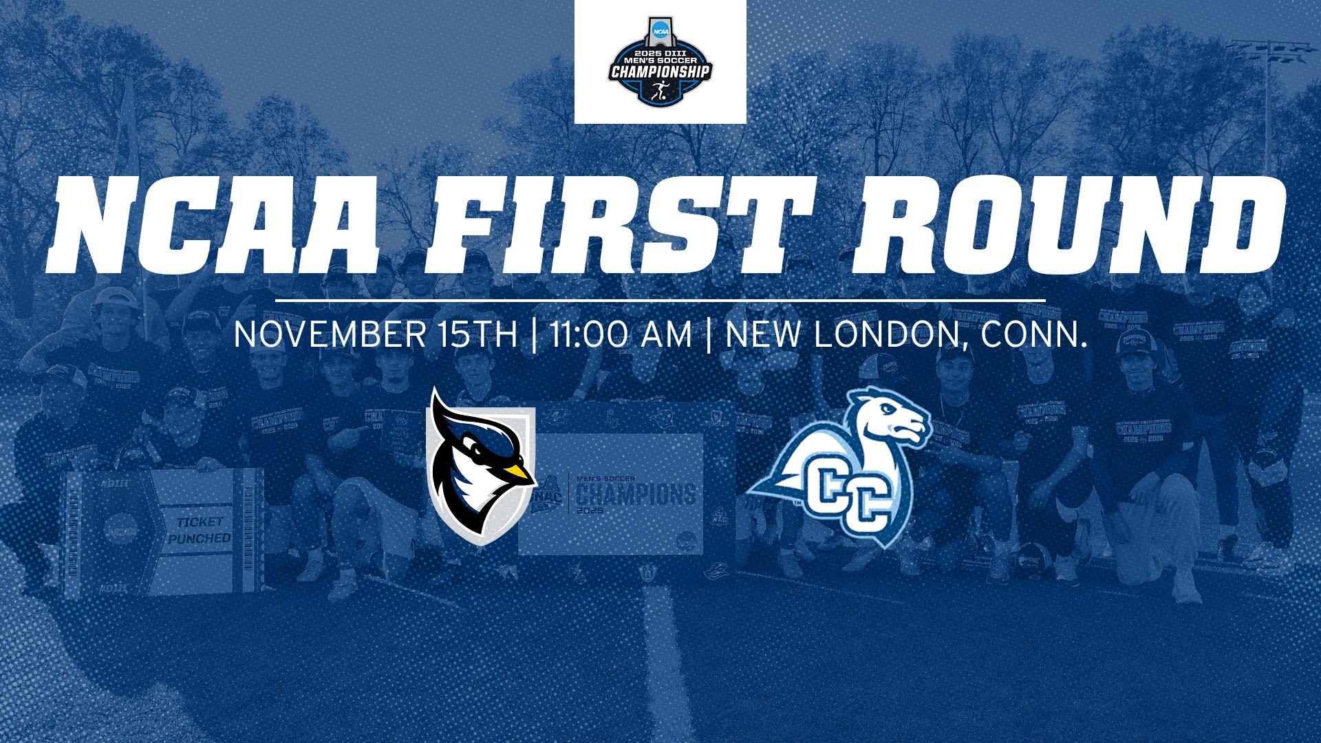 Men's Soccer Set to Face No. 7 Connecticut College in NCAA Tournament First Round