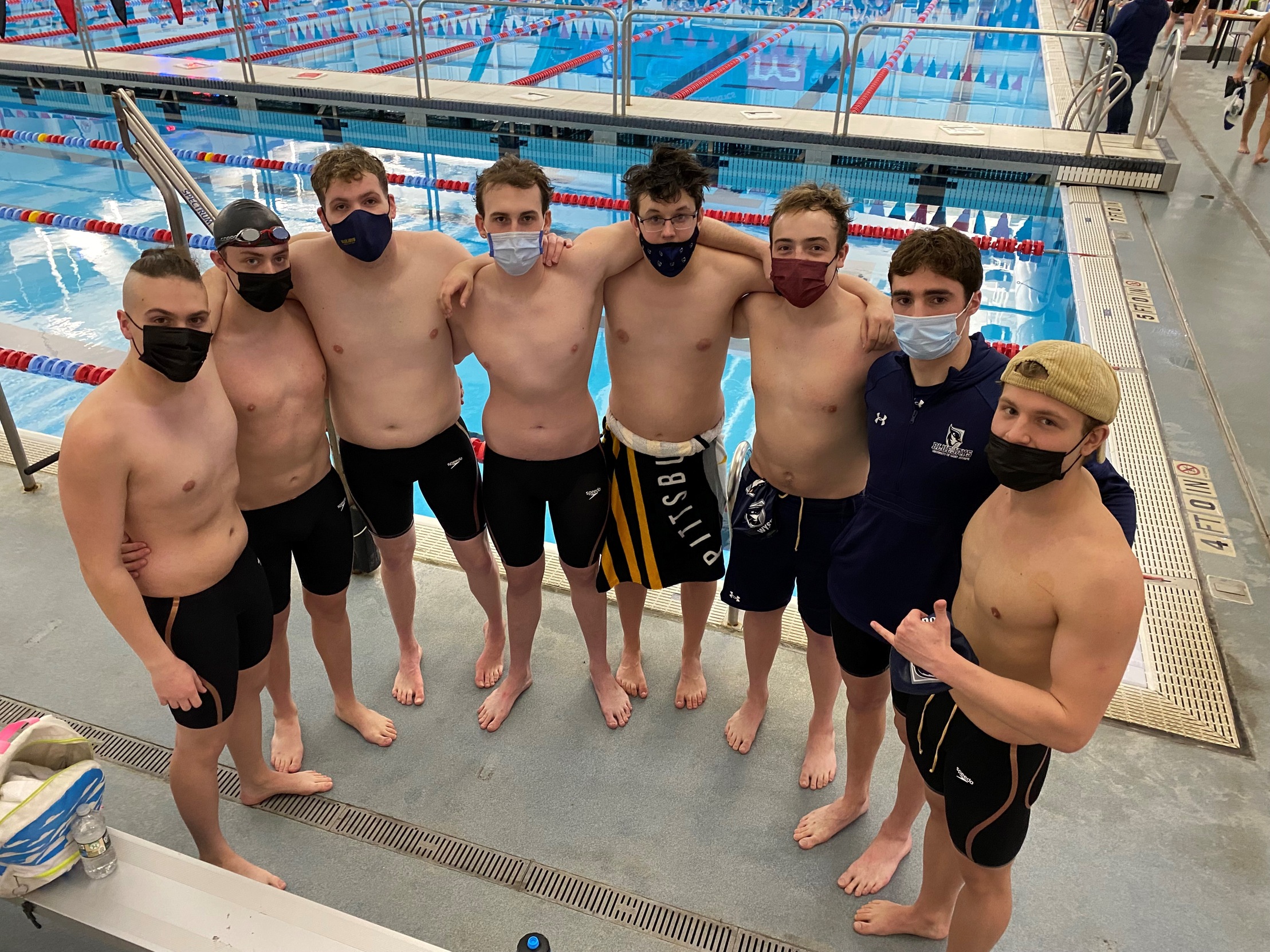 Records Fall For Men's Swim & Dive On Day One Of GNAC Championships