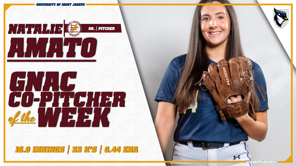 Amato Tabbed GNAC Softball Co-Pitcher Of The Week