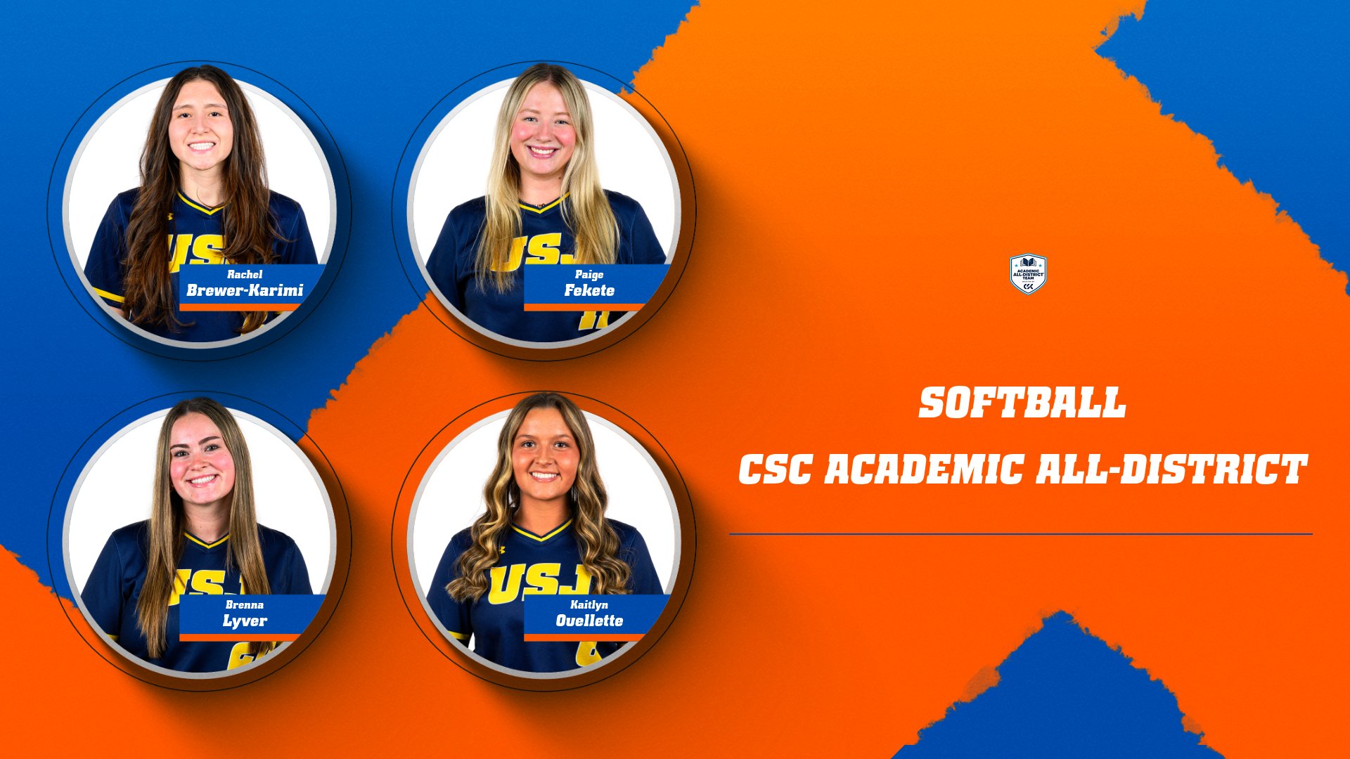 Softball Lands Four on CSC Academic All-District Team