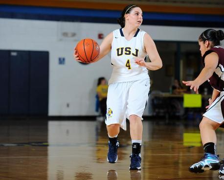Basketball Edged by Suffolk, 65-57