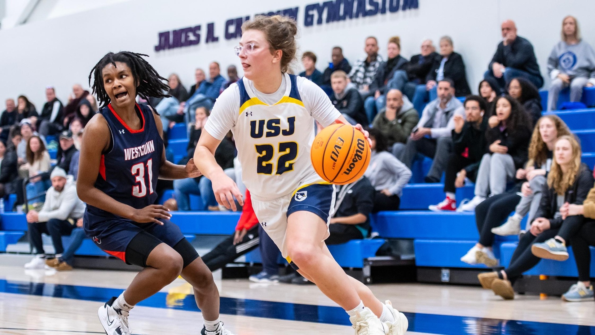 Three Blue Jays Log Double-Doubles, Women's Hoops Soars Past Elms Wednesday Night, 59-45