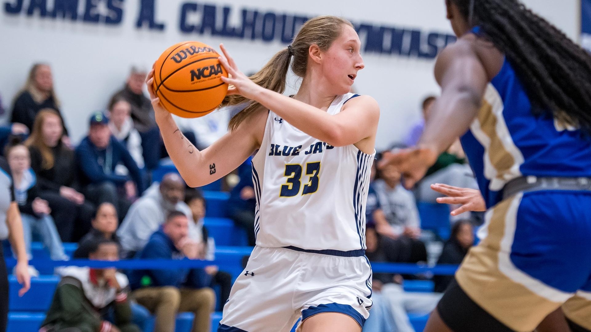 Women's Hoops Cruises Past Lehman, 77-30, in Opening Game of 25th Annual USJ Tip-Off Tournament