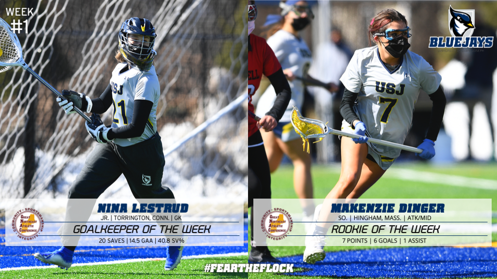 Lestrud, Dinger Pick Up GNAC Weekly WLAX Awards