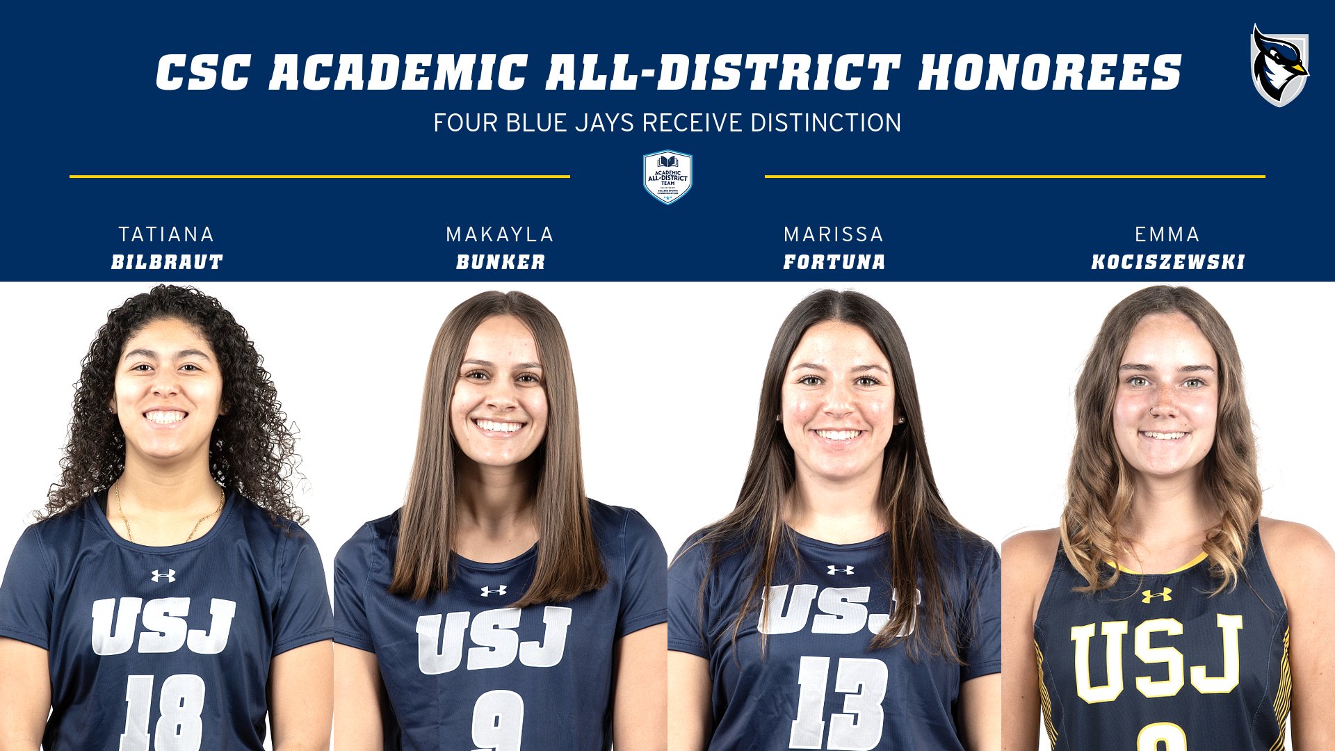 Four Blue Jays Named to CSC Academic All-District At-Large Team