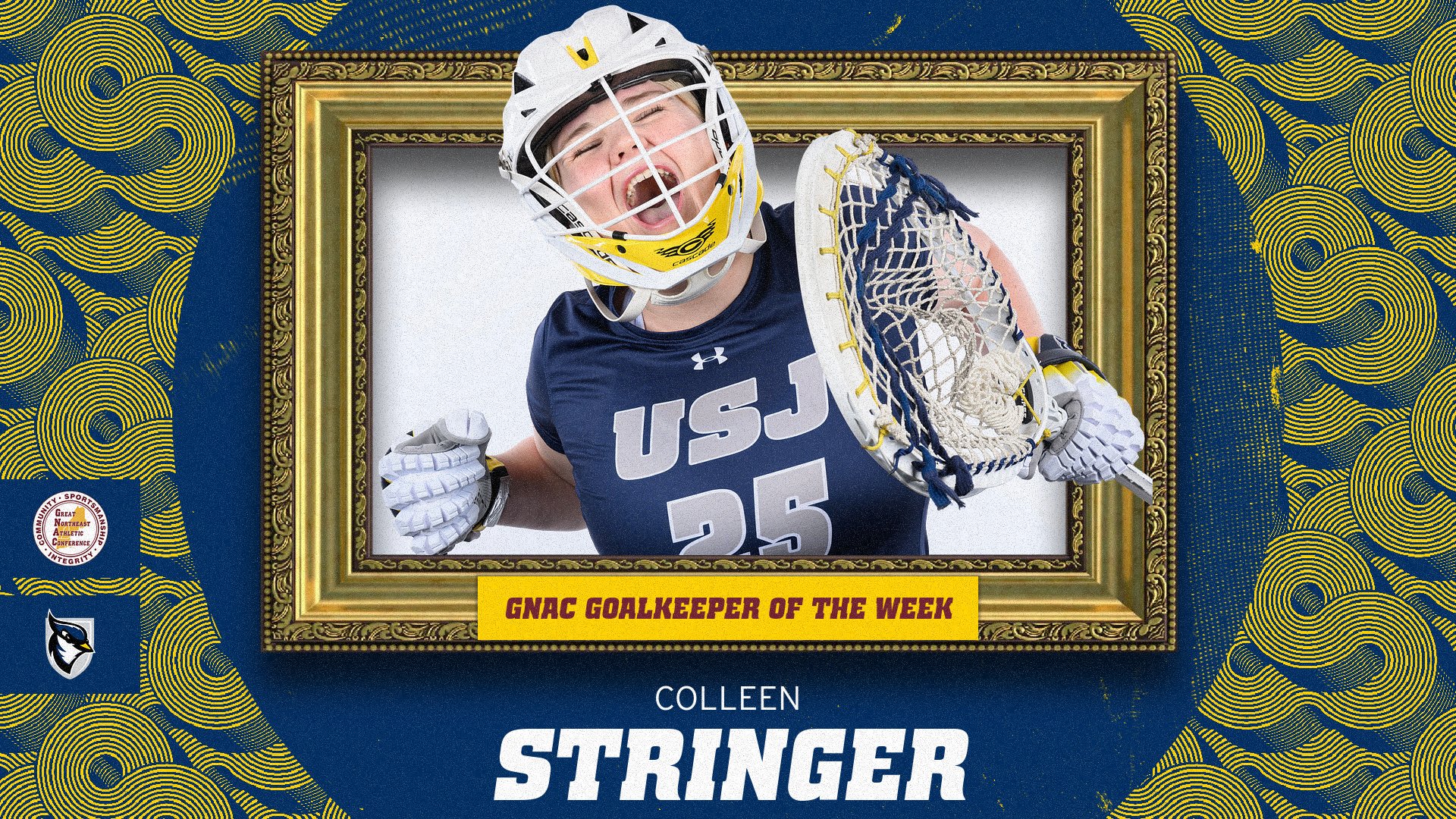 Stringer Repeats as GNAC Women's Lacrosse Goalkeeper of the Week