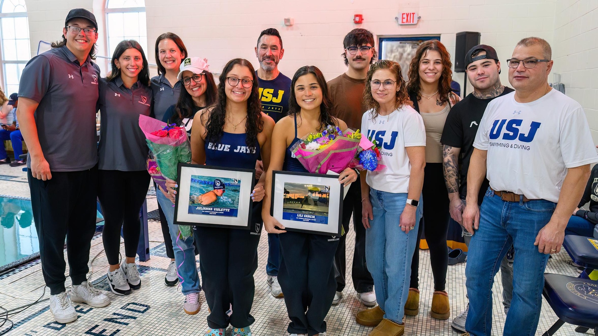 Women's Swimming & Diving Falls to ECSU During Senior Day on Saturday