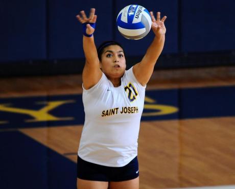 Volleyball Battles Mount Holyoke to Five Sets