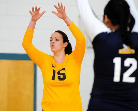 Volleyball Swept at Emmanuel