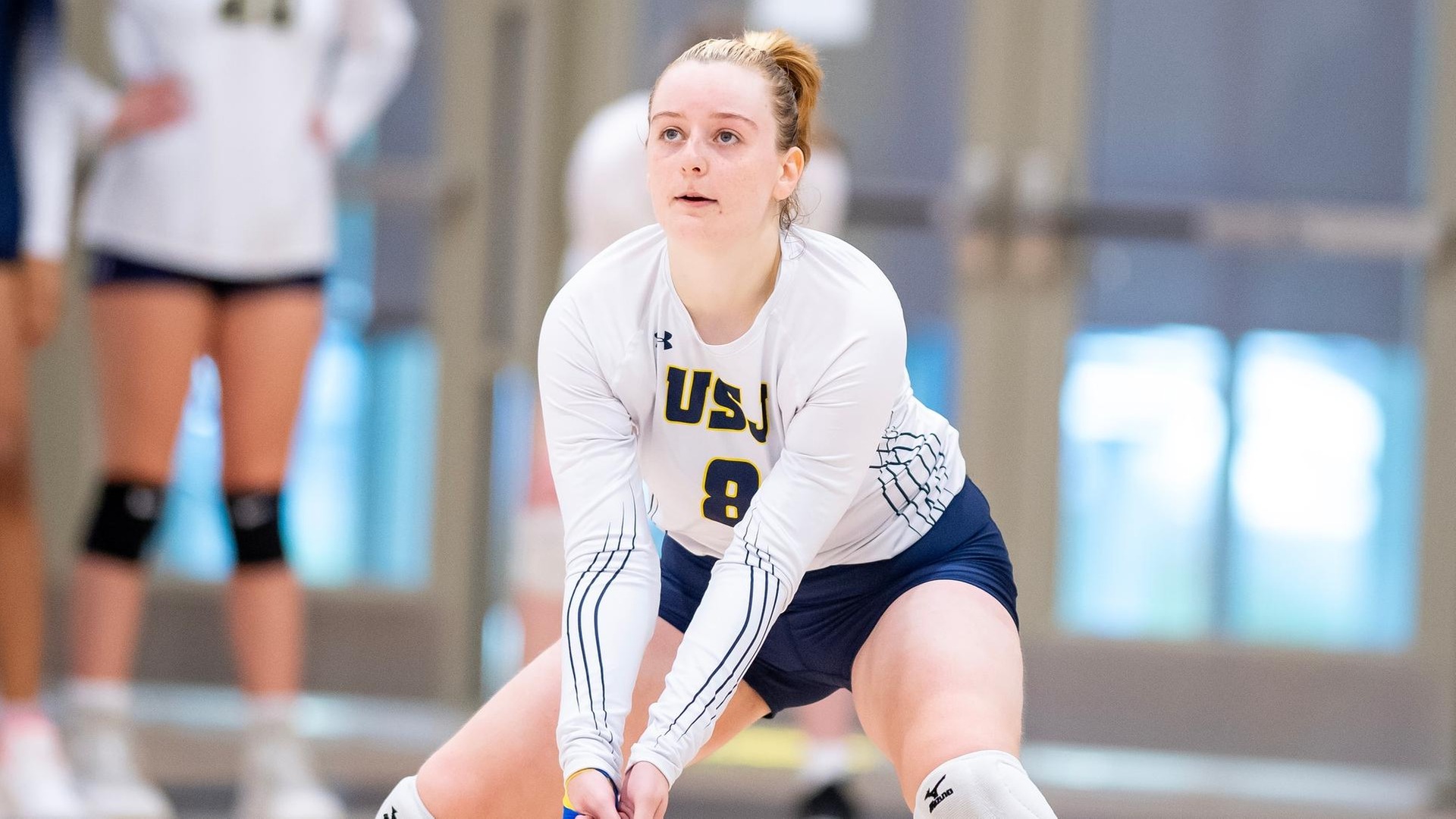 No. 9 Volleyball Upsets No. 8 NEC on the Road in GNAC First Round