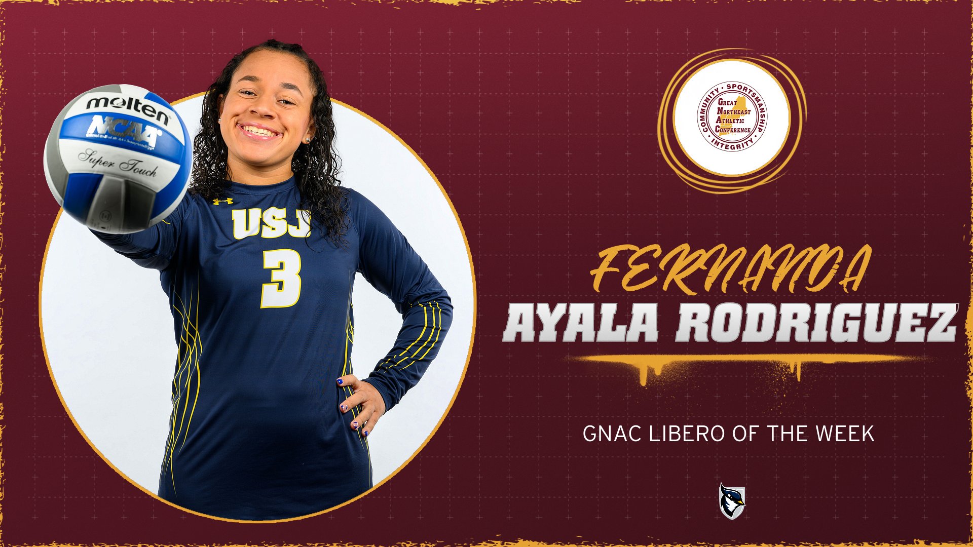 Ayala Rodriguez Named GNAC Libero of the Week